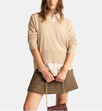 Freesia pull en laine/cachemire - Momonì - Beige