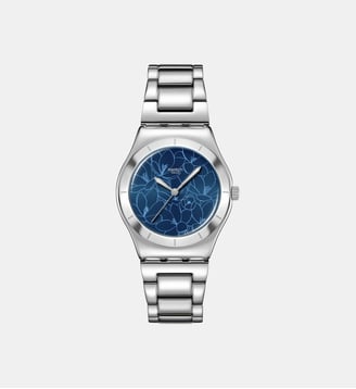 Montre Blossom time Bleu YLS235G - Swatch - Argenté