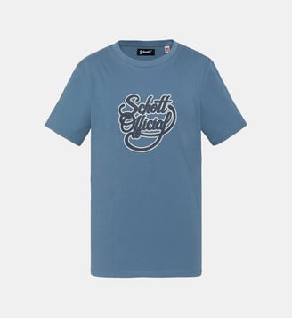 T-shirt imprimé logo vintage - Schott - Bleu