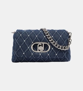 Sac LaPuffy moyen en denim - Liu Jo - Denim bleu
