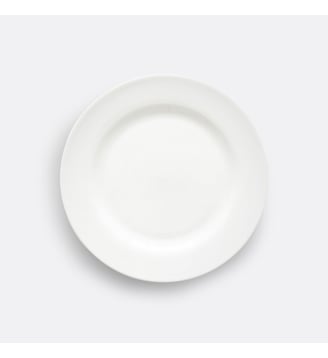 Lot de 4 assiettes à dessert en porcelaine - La Redoute Interieurs - Blanc