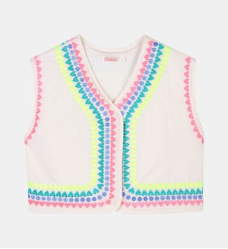 Veste en coton sans manches Billieblush