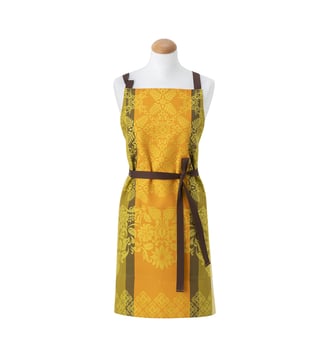 Tablier Mumbai 100% coton - Le Jacquard Francais - Jaune safran