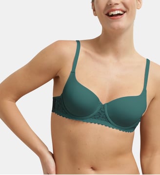 Soutien-gorge corbeille avec armatures Daily Dentelle - Dim - Vert océan