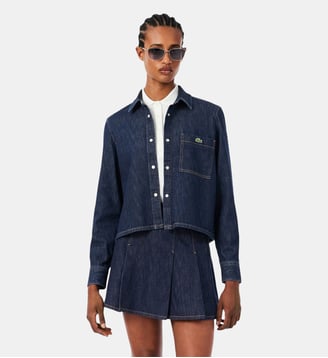 Chemise denim léger regular fit - Lacoste - Bleu