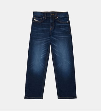 Jean coupe regular - Diesel Kids - Denim bleu