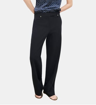 Pantalon pbalthazar - Motif uni - Lyocell - Coupe large - Caroll - Noir