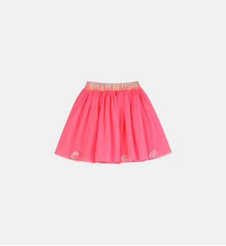Jupon en tulle sequin - Billieblush - Rose fluo