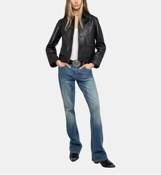 Blouson Lessa Cuir - Zadig&Voltaire - Noir