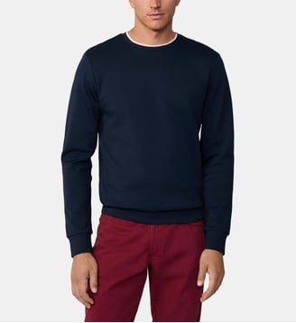 Sweat À Col Rond Double Maille - Hackett London - Navy