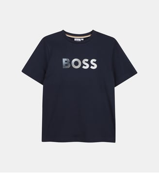 Tee-shirt manches courtes - BOSS Kidswear - Bleu cargo