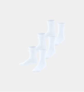 Chaussettes Family 3-Pack Coton - Falke - Blanc