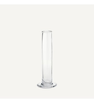 Vase cylindrique droit en verre, H31 cm AM.PM