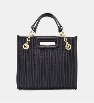 Sac cabas M en cuir - Maje - Noir