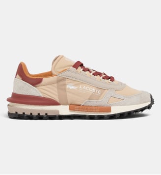 Sneakers Elite Active femme - Lacoste - Gris et beige clair