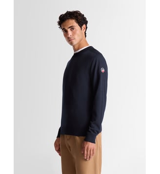 Pull joryn col rond coupe ajustée - Fusalp - Marin