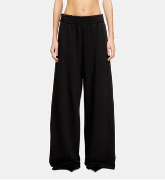 Pantalon de survêtement ample avec taille élastique - Diesel - Noir