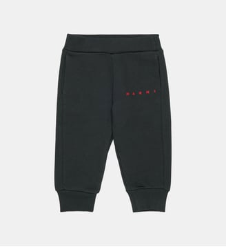 Pantalon de jogging en polaire avec logo - Marni - Gris foncé