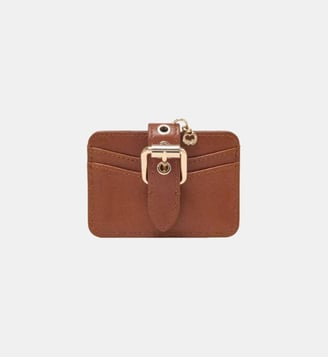 Porte carte Miss M en cuir lisse - Maje - Tabac