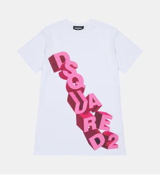 T-shirt avec logo sur le devant - Dsquared2 - Blanc
