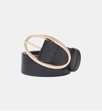 Ceinture Iris Noire En Cuir 35Mm - Vanessa Bruno - Noir
