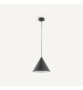 Suspension cône diam 30 cm - AM.PM - Noir
