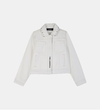 Veste zippée - Karl Lagerfeld Kids - Crème