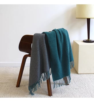 Plaid laine & autres fibres Garnier Thiebaut