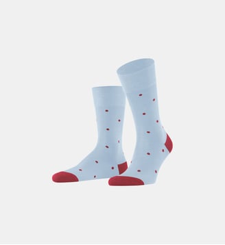 Chaussettes Dot Coton - Falke - Bleu ciel