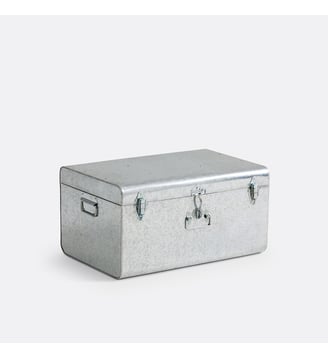 Malle de rangement en métal acier - La Redoute Interieurs - Corail