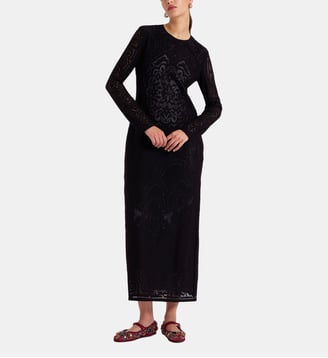 Robe Lacey Swing Solid Black - La DoubleJ - Noir