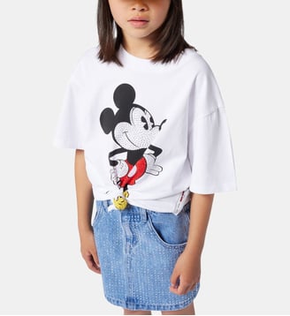 Jupe en jean avec strass - Marc Jacobs Kids - Bleu