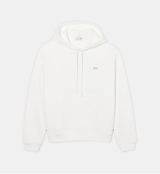 Sweatshirt à capuche molleton épais - Lacoste - Blanc