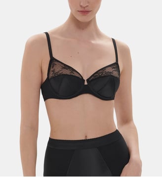 Soutien-gorge Eve détails dentelle - Simone Pérèle - Noir