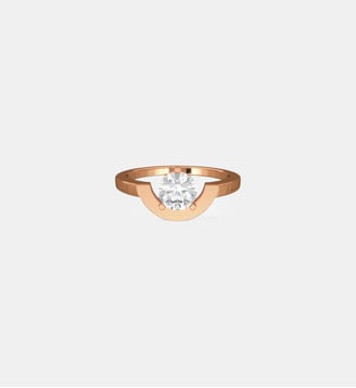 Bague Intrépide petit arc 1 carat - Loyal.e Paris - Or rose