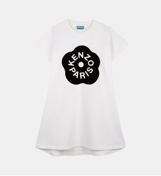 Robe en molleton - Kenzo Kids - Off white