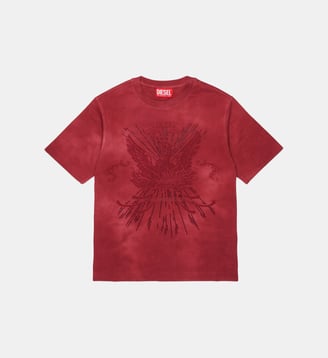 T-shirt avec logo - Diesel Kids - Bordeaux