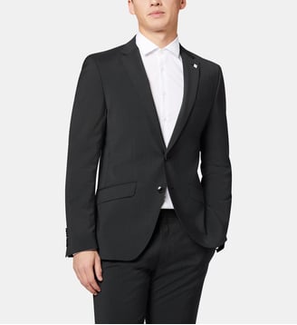 Veste de costume en laine slim Allan - Digel - Anthracite