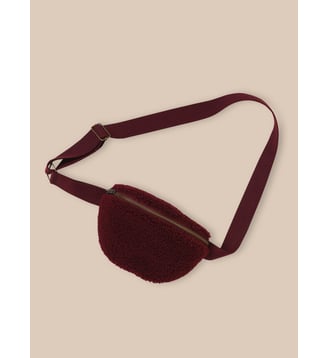 Sac banane en sherpa - Cyrillus - Bordeaux