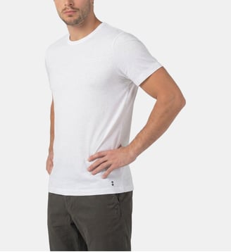 T-Shirt Eyelet Edition En Lin - Ron Dorff - Blanc