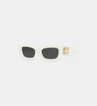Lunettes de soleil MU 09WS - Miu Miu - Blanc