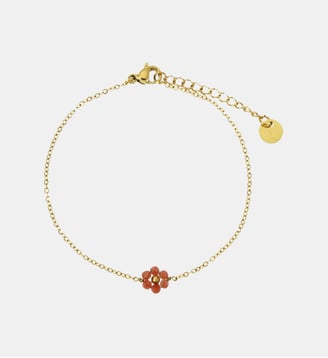 Bracelet  Mini Maya avec fleurs à pierres fines - Les Cléias - Pierre de soleil