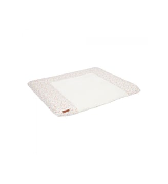 Housse pour matelas à langer XL - Flowers & Butterflies - Little Dutch - Beige