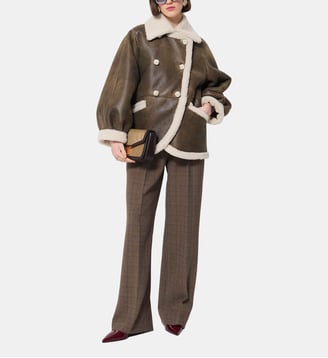 Manteau Peau Lainee Misha - Tara Jarmon - Marron