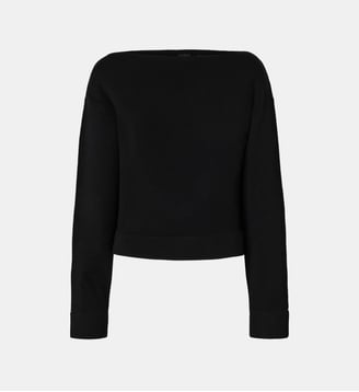 Pull en laine à encolure bateau - Pinko - Noir