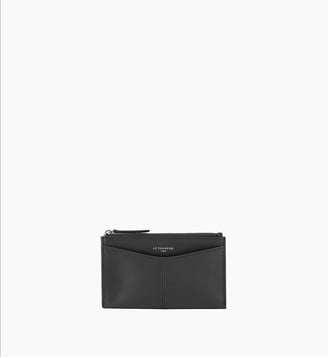 Étui clés zippé Charlotte en cuir lisse - Le Tanneur - Noir