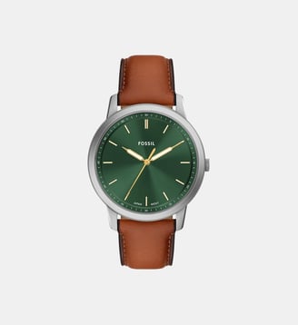 Montre Minimalist Vert FS6094 - Fossil - Argenté