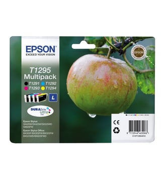 Cartouche d'encre T1295 (n/c/m/j) série Pomme - Epson - Multicolore