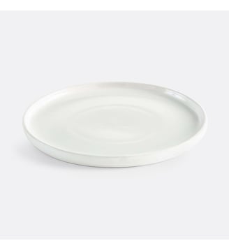 Lot 4 assiettes plates en grès ELINOR - La Redoute Interieurs - Blanc