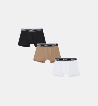 Lot de 3 boxers en jersey - BOSS Kidswear - Blanc